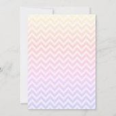 Niedlich rosa Auto, Balloons Zigzag Babydusche Einladung (Rückseite)