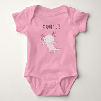 Niedlich rosa Axolotl Baby Strampler
