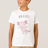 Niedlich rosa Axolotl T-Shirt (Vorderseite)