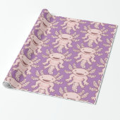 Niedlich rosa Axolotl Thunder_Cove Geschenkpapier (Ungerollt)