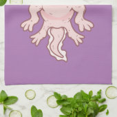 Niedlich rosa Axolotl Thunder_Cove  Geschirrtuch (Gefaltet)