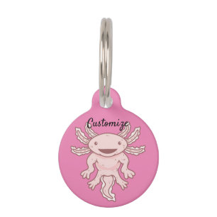 Niedlich rosa Axolotl Thunder_Cove Haustiermarke