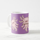 Niedlich rosa Axolotl Thunder_Cove Kaffeetasse (Vorderseite Links)
