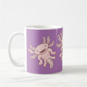 Niedlich rosa Axolotl Thunder_Cove Kaffeetasse (Links)