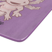 Niedlich rosa Axolotl Thunder_Cove Schneidebrett (Ecke)