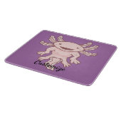 Niedlich rosa Axolotl Thunder_Cove Schneidebrett (Ecke)