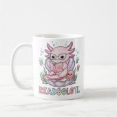 Niedlich rosa Axolotleading Kaffeetasse (Links)