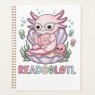 Niedlich rosa Axolotleading Planer