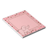 Niedlich rosa Baby Elephant Notepad Geschenk Notizblock (angewinkelt)