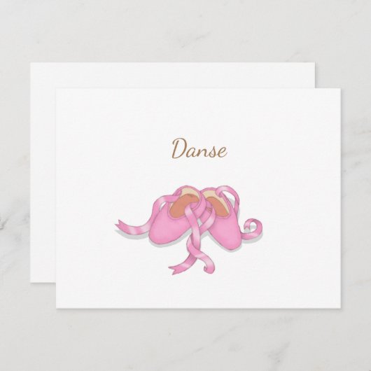 Niedlich rosa Ballet Slippers Benutzerdefinierte D (Vorne/Hinten)