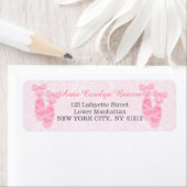 Niedlich rosa Ballettschuhe Damaske Personalisiert (Insitu)