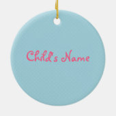 Niedlich rosa Bär Keramikornament (Hinten)