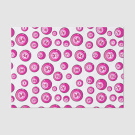 Niedlich rosa Bingo Balls Fun Bingo Player Seidenpapier