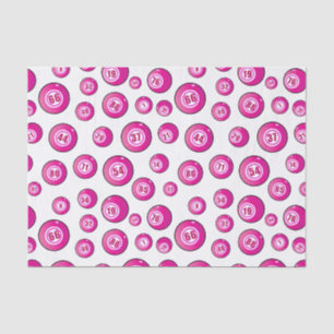 Niedlich rosa Bingo Balls Fun Bingo Player Seidenpapier