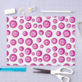 Niedlich rosa Bingo Balls Fun Bingo Player Seidenpapier (Handwerk)