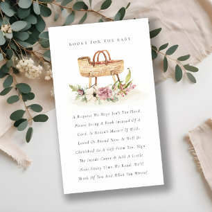 Niedlich rosa Bläsernbassettenbücher für Babydusch Begleitkarte