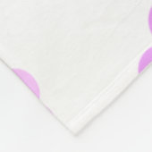 Niedlich rosa Blume Blumengefälle Muster Fleecedecke (Ecke)