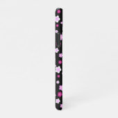 Niedlich rosa Blume Blumengefälle Muster iPhone Hülle (Rechte Seite)