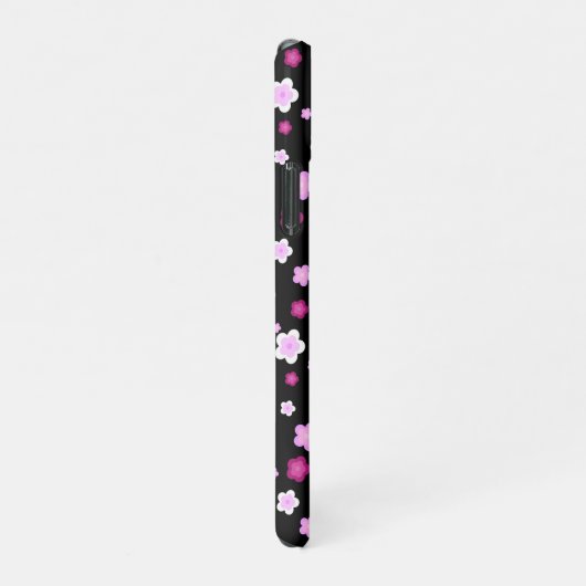 Niedlich rosa Blume Blumengefälle Muster iPhone Hülle (Rechte Seite)