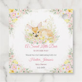 Niedlich-Rosa-Blumendärme Geschenkanhänger (Rückseite)