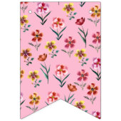 Niedlich rosa Blütenfarbe Die Einrichtung ist eine Wimpelkette (Zweite Fahne)