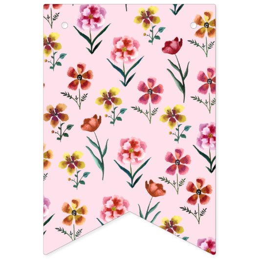 Niedlich rosa Blütenfarbe Die Einrichtung ist eine Wimpelkette (Erste Fahne)