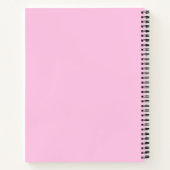 Niedlich-rosa-Bogen-Notebook Notizblock (Rückseite)
