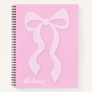 Niedlich-rosa-Bogen-Notebook Notizblock
