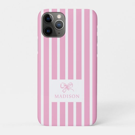 Niedlich rosa Bow Coquette Preppy Individuelle Nam Case-Mate iPhone Hülle (Rückseite)
