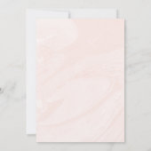 Niedlich rosa Bunny-Themed modern pastellfarben 1. Einladung (Rückseite)