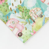 Niedlich-rosa-Camper-Camping Blanket Fleecedecke (Ecke)