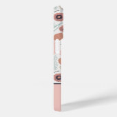 Niedlich rosa Creme Botanische Monogramm Case-Mate iPhone Hülle (Rückseite / Rechts)