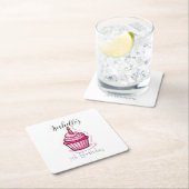 Niedlich rosa Cupcake Paper Untersetzer (Vor Ort)