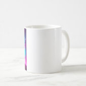 Niedlich rosa Cyber Punk City Cat Kaffeetasse (VorderseiteRechts)