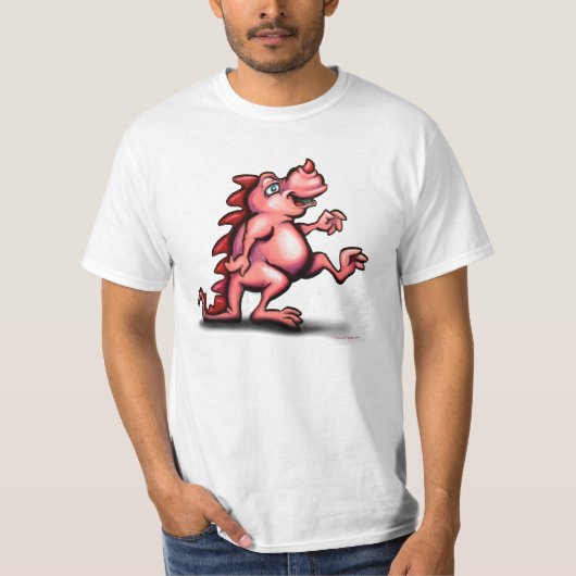 Niedlich-Rosa-Drachenspiel-T-Shirt T-Shirt (Vorderseite)