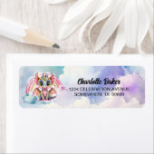 Niedlich-Rosa-Dragon-Rücksendeadresse (Insitu)