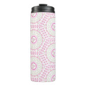 Niedlich rosa einfaches geometrisches Muster Thermosbecher (Vorderseite)