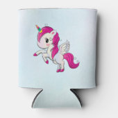 Niedlich rosa Einhorn mit Flügeln Dosenkühler (Vorderseite)