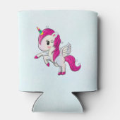 Niedlich rosa Einhorn mit Flügeln Dosenkühler (Rückseite)