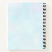 Niedlich rosa Einhorn mit Flügeln Notizblock (Rückseite)