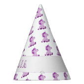 Niedlich rosa Einhorn Muster Kindergeburtstag Partyhütchen (Rechts)