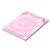 Niedlich rosa Einhorn Notizblock (Rotiert)