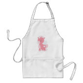 Niedlich rosa Einhorn Schürze (Vorne)