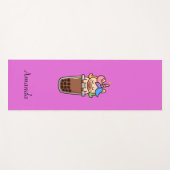 Niedlich-rosa Einhorn Yogamatte (Vorderseite (Horizontal))