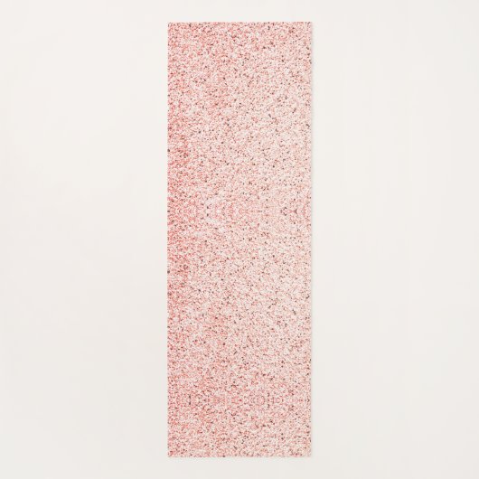 Niedlich rosa Einhornfekklammern Personalisiert Yogamatte (Rückseite)