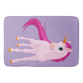 Niedlich rosa Einhornmatte Badematte (Vorderseite)