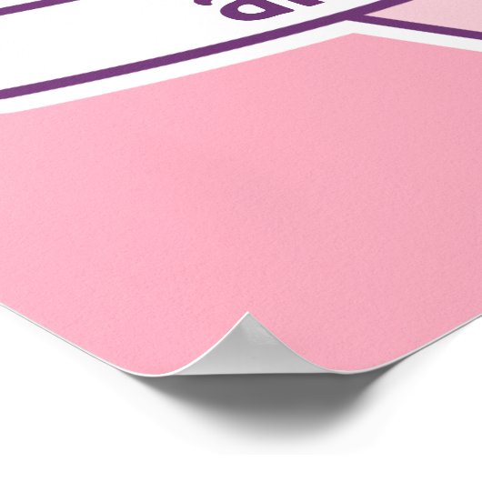 Niedlich rosa Eiscreme Poster (Ecke)