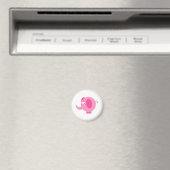 Niedlich-rosa-Elefant Magnet (In Situ (Geschirrspüler))