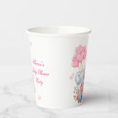 Niedlich-rosa-Elefant Pappbecher (Links)