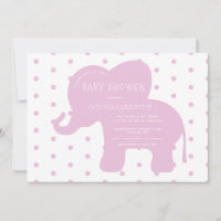 Niedlich rosa Elephant Punkte Kinderdusche
